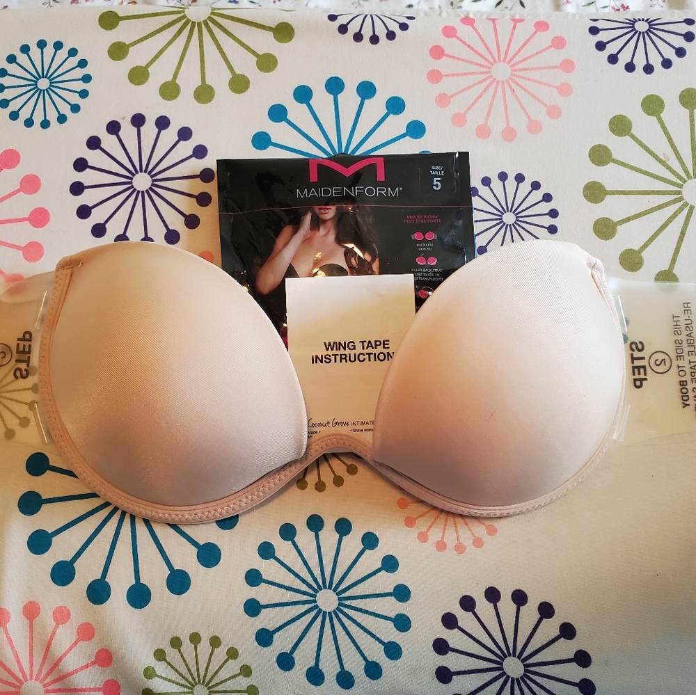 Maidenform combo wing bra (strapless bra)